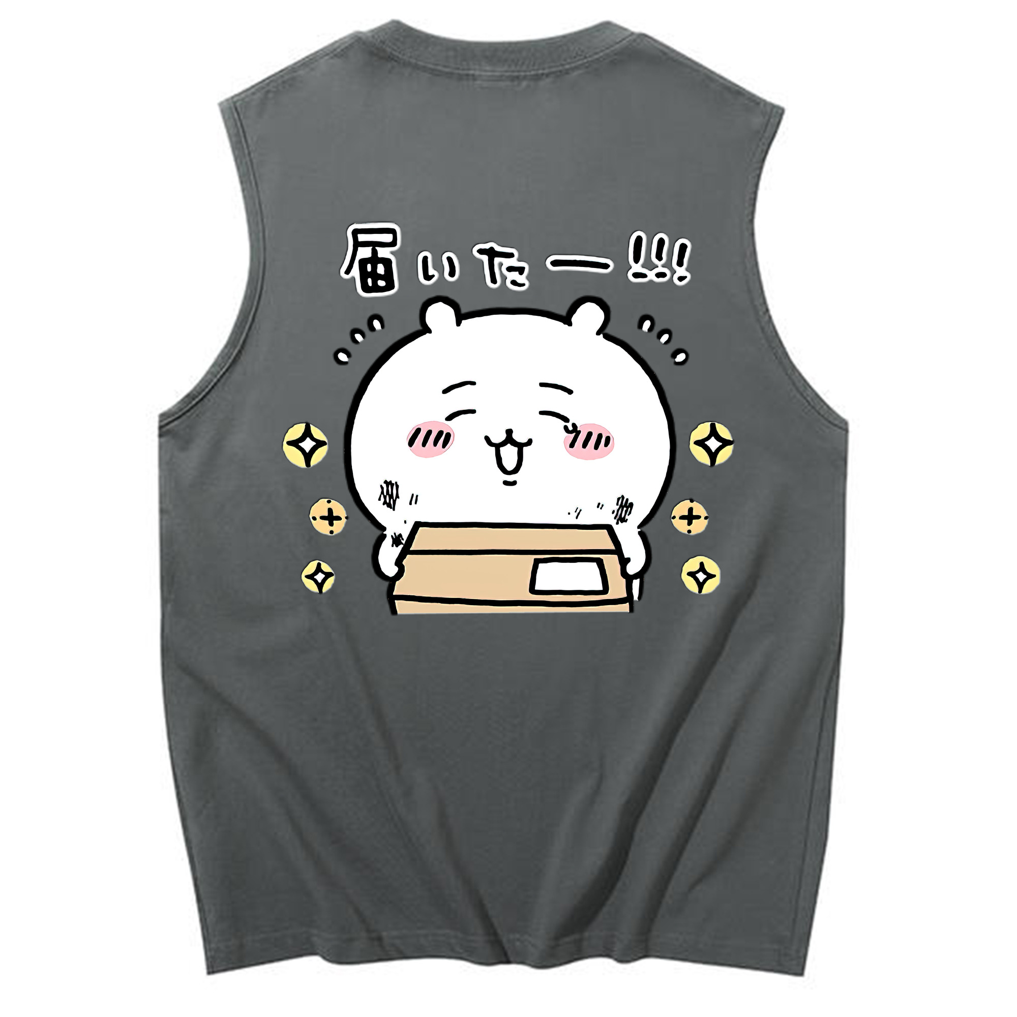 （画像用） ちいかわ ちいかわ Chii-kawa chiikawa コットン100％タンクトップ（背面プリント）